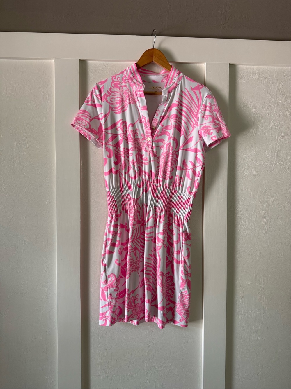 Lilly Pulitzer White Dress with Pink Floral Print